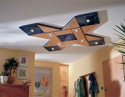 Deckenmodul Quattro, Buche, mit vier Einsteck-Elementen